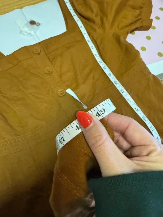 Madewell Button-Front Puff-Sleeve Midi Dress Size 12 NWT - Picture 16 of 16